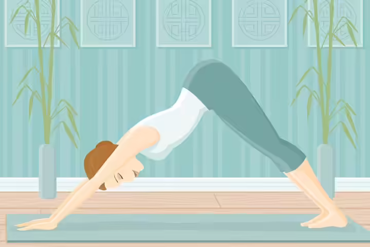 Downward facing dog pose yoga for breastfeeding Downward facing dog pose yoga for breastfeeding