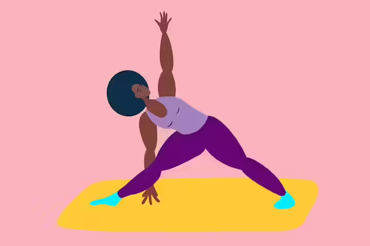 Extended triangle pose yoga for breastfeeding Extended triangle pose yoga for breastfeeding