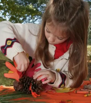 Introduce your child to pinecone activities, helping them appreciate nature and its importance.