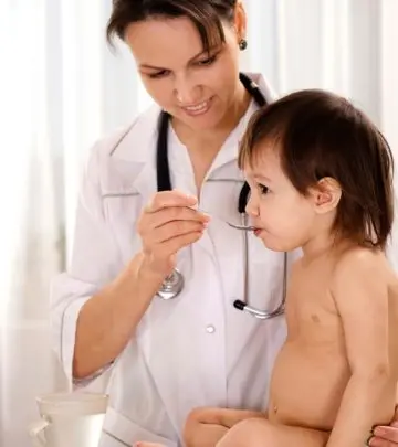 It's natural for a toddler to dislike medicine but convince them to take it.