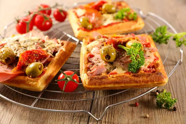 Pizza waffles dinner ideas for kids