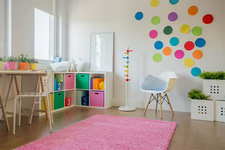 Bring in the color, toddler room idea for boys and girls Bring in the color, toddler room idea for boys and girls