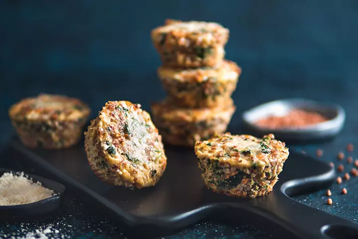 Buckwheat veggie muffins for kids