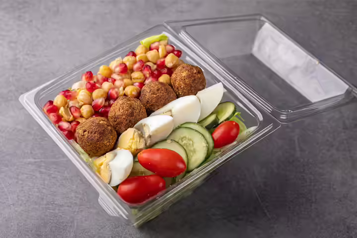 Falafel with vegetable sauce school lunch idea for kids Falafel with vegetable sauce school lunch idea for kids