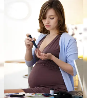 Symptoms are similar to non-gestational diabetes, yet the causes are different.