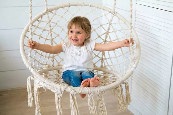 Hanging chair toddler bedroom ideas