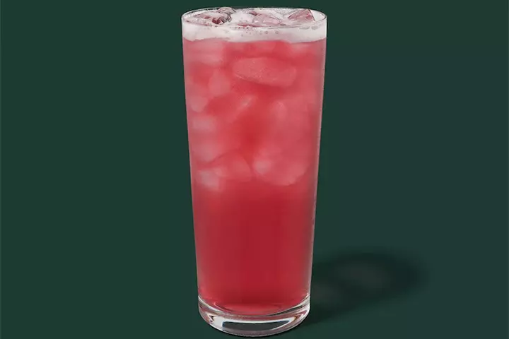 Iced passion tango tea Starbucks drink for kids