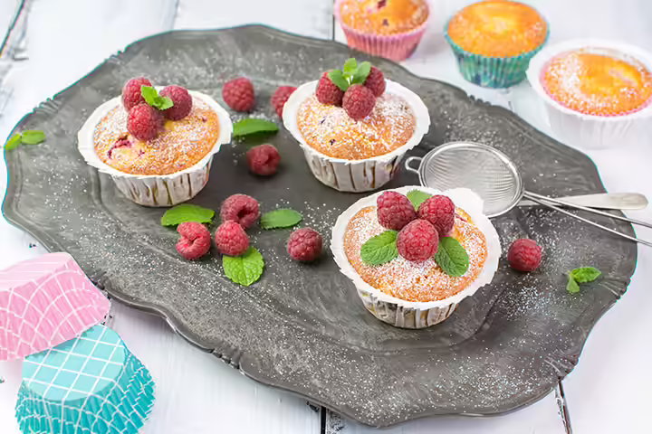 Lemon and raspberry muffins for kids Lemon and raspberry muffins for kids