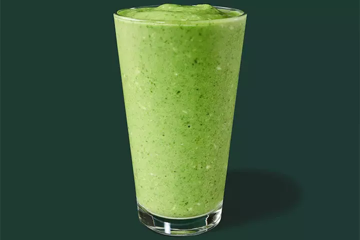 Pineapple coconut green smoothie Starbucks drink for kids