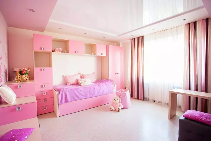 Pink-themed playroom, playroom ideas for toddlers