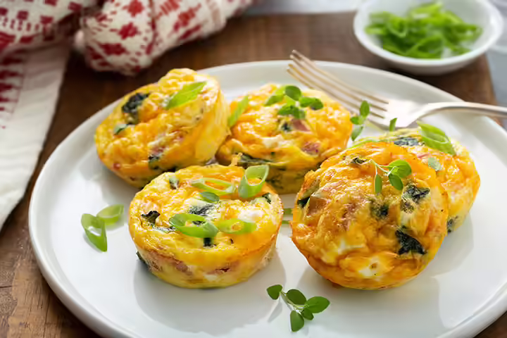 Pumpkin, spinach, and bacon muffins for kids Pumpkin, spinach, and bacon muffins for kids