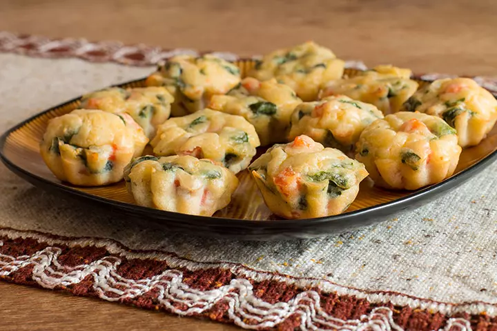 Salmon frittata muffins for kids