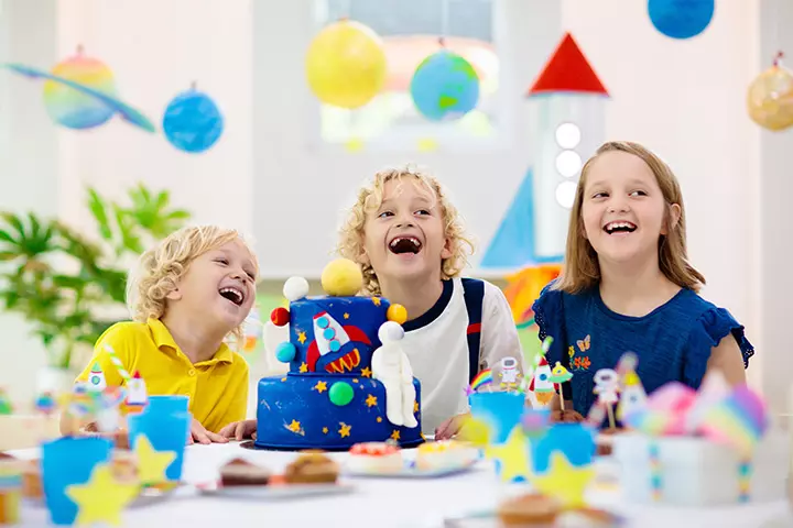 Space themed kids birthday party ideas