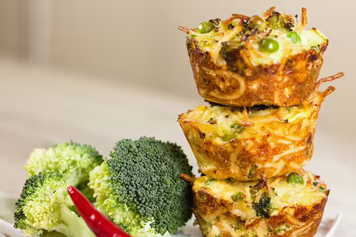 Spaghetti and broccoli muffins for kids Spaghetti and broccoli muffins for kids