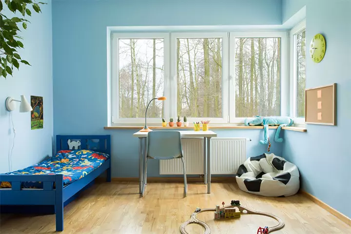 Sports-inspired, toddler room idea for boys and girls