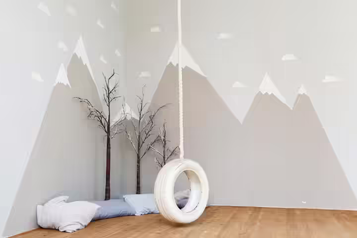 Swing setup, playroom ideas for toddlers Swing setup, playroom ideas for toddlers