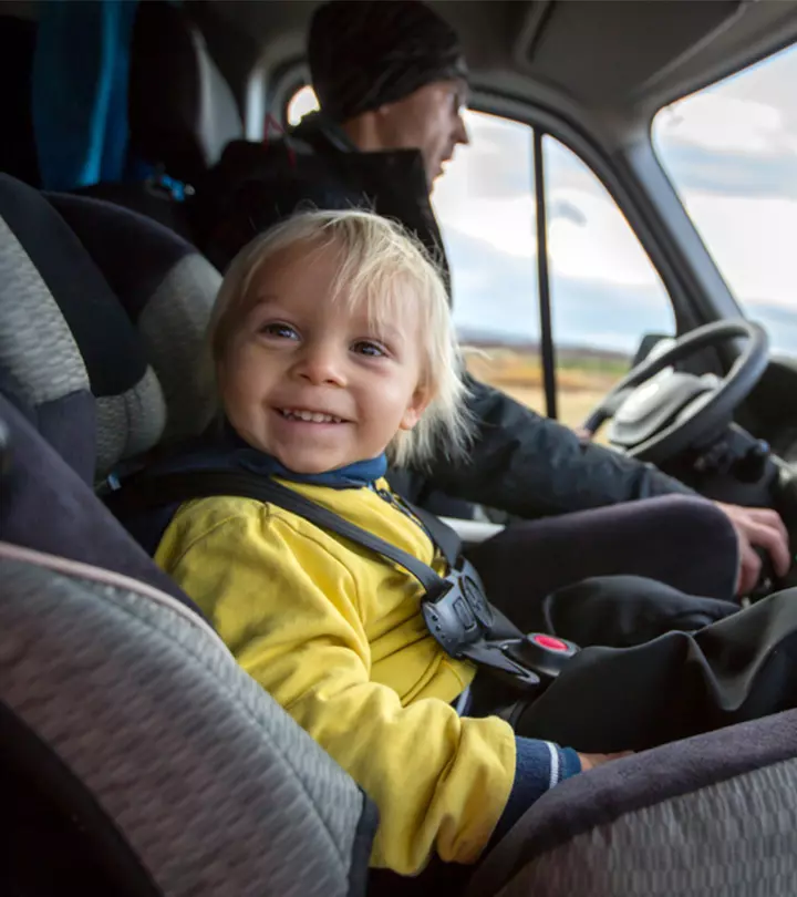 Make sure your child is old enough to sit in the front seat and follow all safety tips.