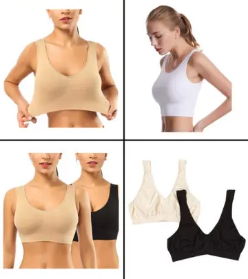 Find a comfortable sleep bra that is seamless and wire-free.