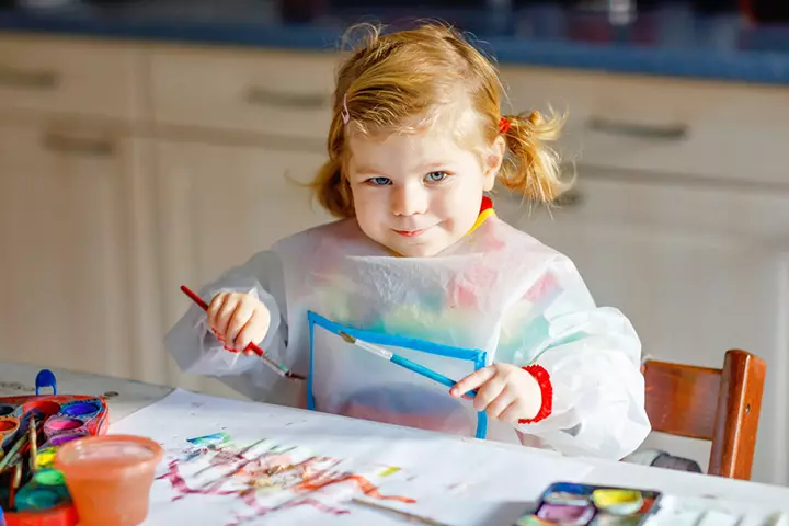 Art with rain outdoor activities for babies