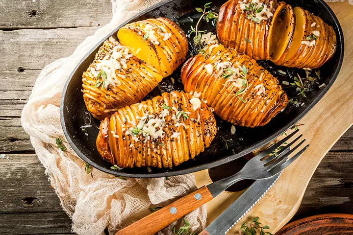 Cast-Iron Hasselback Potatoes