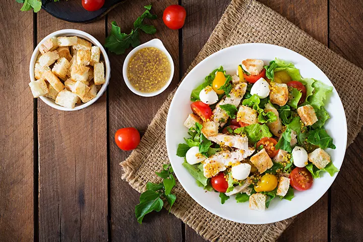 Chicken Tomato Mozzarella Salad