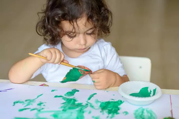 Leaf painting ideas for toddlers