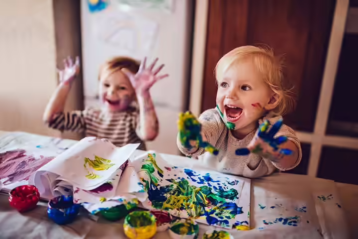 Pourinf watercolor painting ideas for toddlers