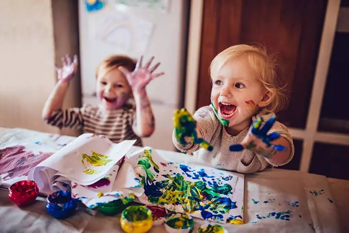 Pourinf watercolor painting ideas for toddlers