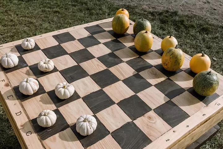 Pumpkin Checkers