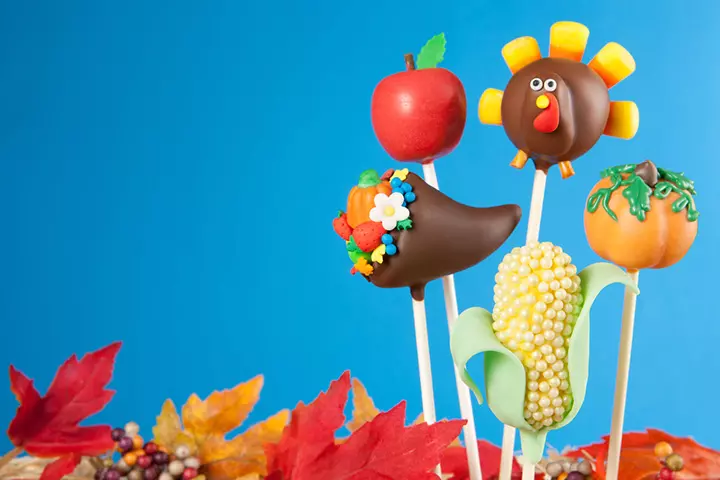 Thanksgiving Turkey Cake Pops