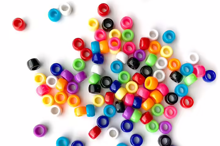 Beaded rainbow activity for preschoolers Beaded rainbow activity for preschoolers