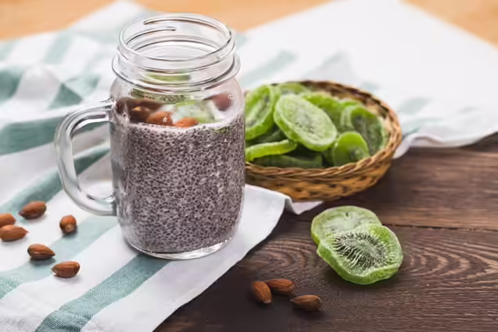 Chia seed and kiwi pudding healthy snacks for kids Chia seed and kiwi pudding healthy snacks for kids