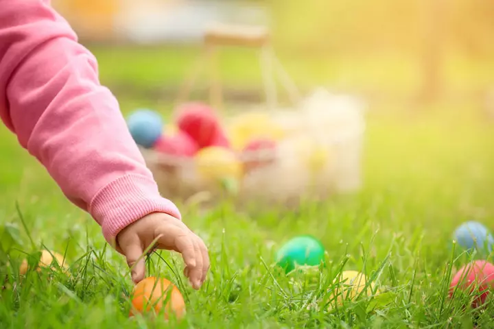 Easter egg letter hunt, easter activity for toddlers