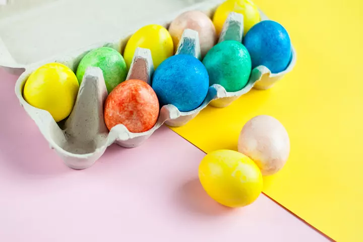 handmade baskets, easter activity for toddlers