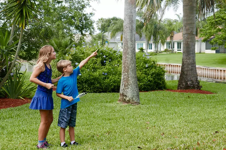 Neighborhood scavenger hunt for toddlers