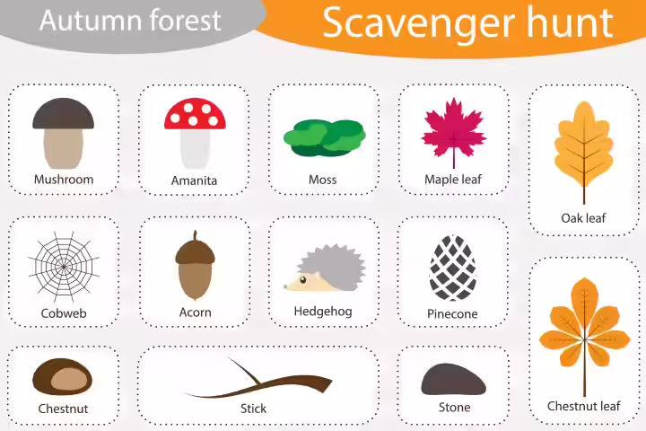Seasonal scavenger hunt for toddlers Seasonal scavenger hunt for toddlers