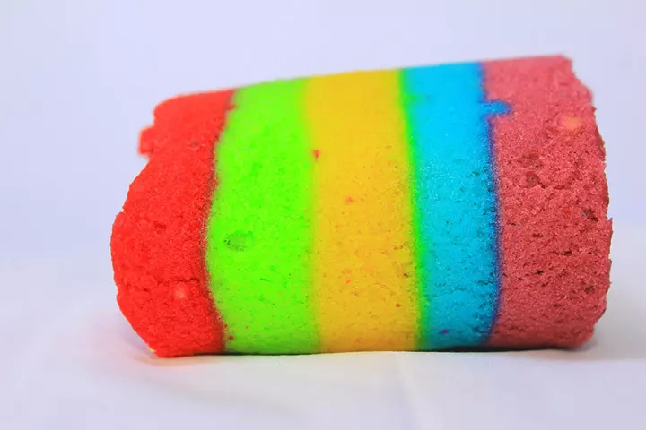 Sponge rainbow activity for preschoolers