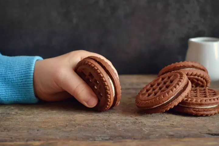 A Child Who Is Addicted To Snacks