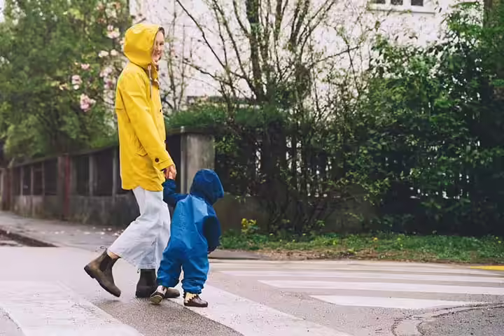 A Child Who Refuses To Hold Hand On The Road