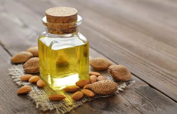 Almond oil with tea tree oil for hair growth