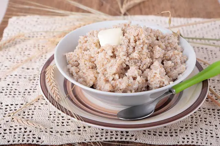 Barley porridge for children