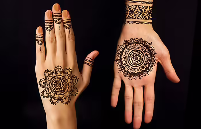 Curved Mehndi Design Curved Mehndi Design in Hindi