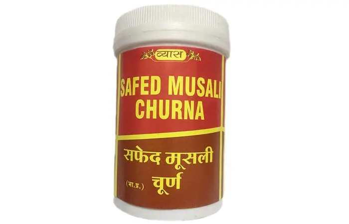 Diameter white musli powder