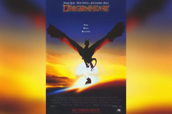 Dragonheart, dragon movies for kids to watch