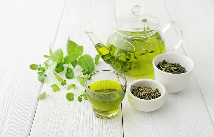 Green tea for white spots treatment in hindi