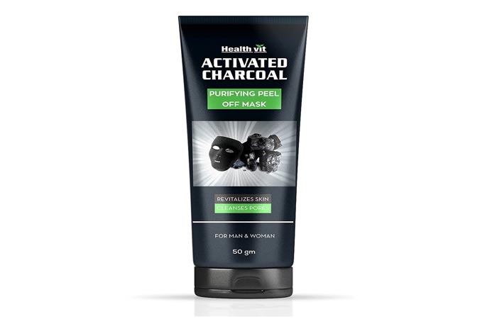 Healthvit activated charcoal purifying peel-off mask