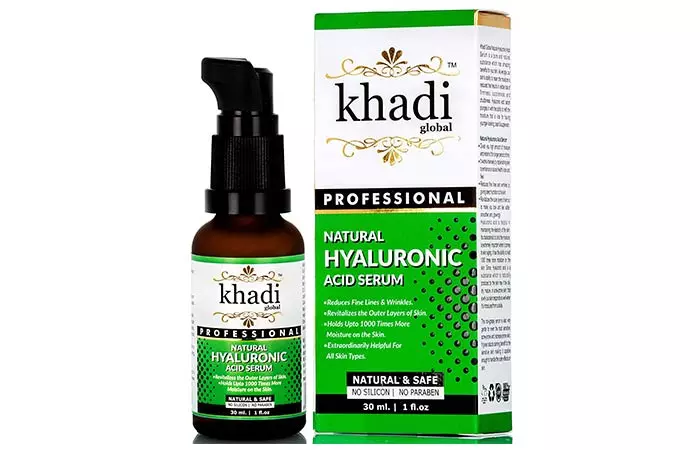 Khadi Global Natural Hyaluronic Acid Serum - Face Serums For Dry Skin