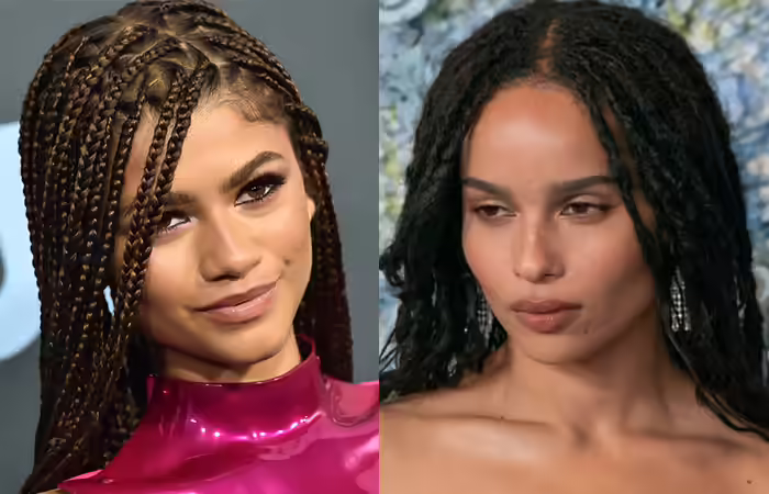 Zendaya with box braids