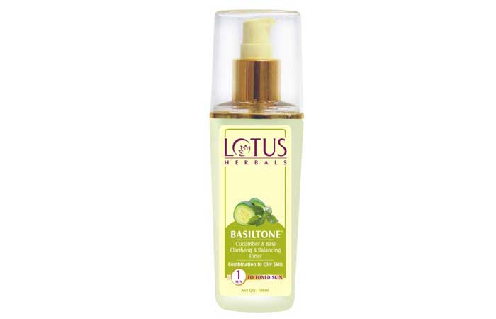 Lotus Herbals Basilatone Cucumber and Basil Clarifying and Balancing Toner