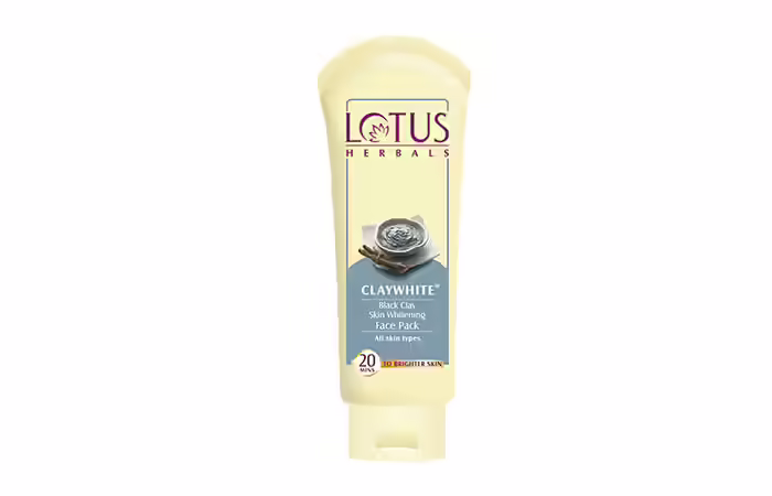 Lotus Herbals Clay White Black Clay Skin Whitening Face Pack